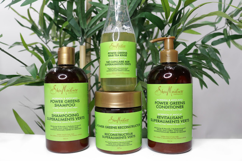 Shea Moisture Moringa & Avocado Power Greens Line - 4 Step Power Regimen | www.HairliciousInc.com