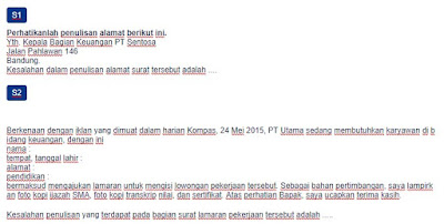 Contoh Soal Menyunting Surat Lamaran Pekerjaan