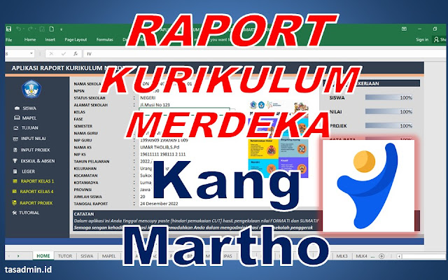 Aplikasi Raport Kurikulum Merdeka Kang Martho