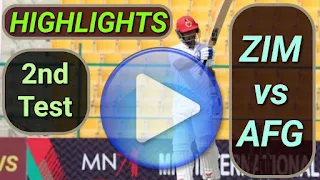 ZIM vs AFG 2nd Test 2021