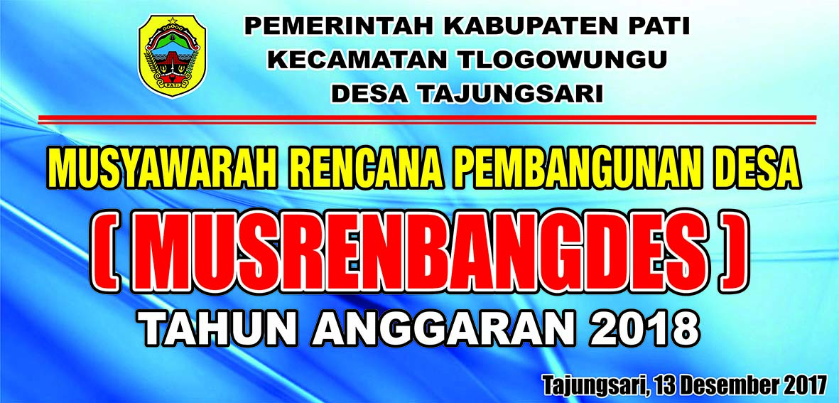 Contoh Banner Musrenbangdes cdr - Sisi Pandang Lain