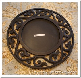 black iron charger
