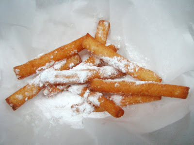 Funnel Cake in french fry form? Yes, please!