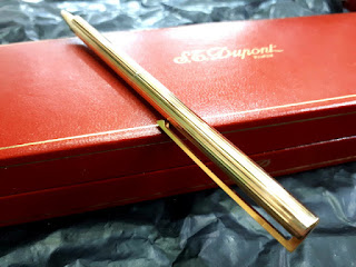 S.T. Dupont Seri 50FLH51 18K Gold Plated Original With Box Paper