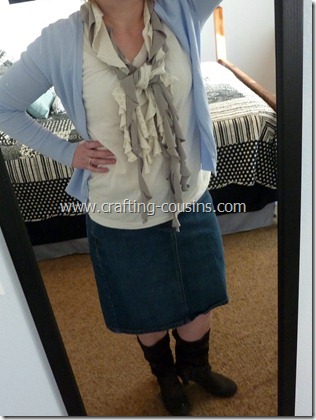 no sew ruffle scarf 16