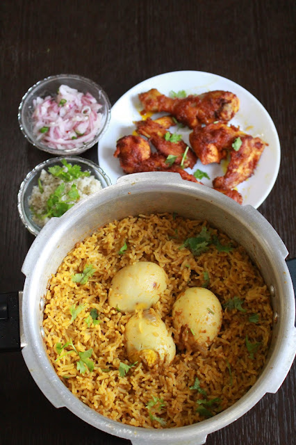 Kuska rice kuska biryani egg biryani in pressure cooker