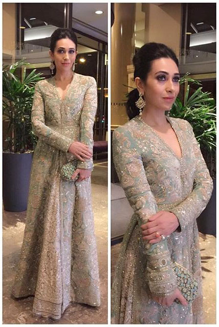 Karishma Kapoor Embroidery Work Full Sleeves Floor Length Anarkali