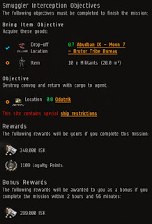 Smuggler Interception L3 Serpentis mission log