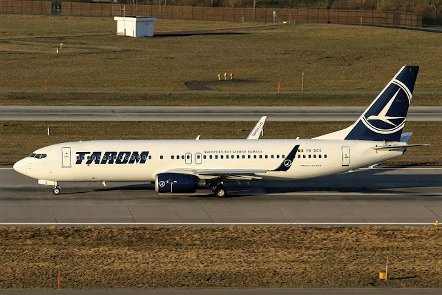 Boeing 737-800 of TAROM While Taxiing