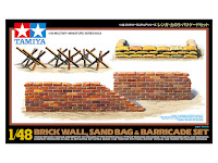 Tamiya 1/48 BRICK WALL/SAND BAG/BARRICADE (32508) Color Guide & Paint Conversion Chart　