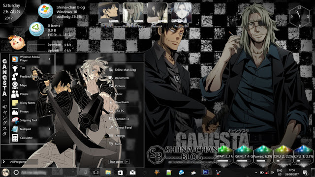 Windows 10 Ver. 1709 Theme GANGSTA by Enji Riz