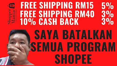 Rugi Sertai Program Shopee  FRee Shipping Dan Cash Back