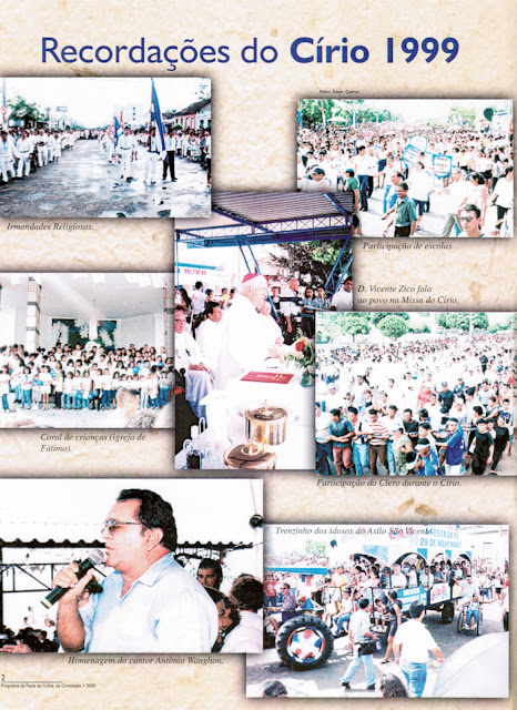 PROGRAMA DA FESTA DE NOSSA SENHORA DA CONCEIÇÃO – 2000 – Santarém – Pará - Brasil