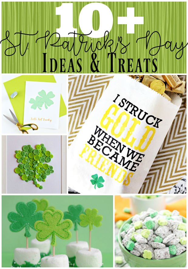 10  St. Patrick's Day Ideas & Treats at GingerSnapCrafts.com #stpatricksday #