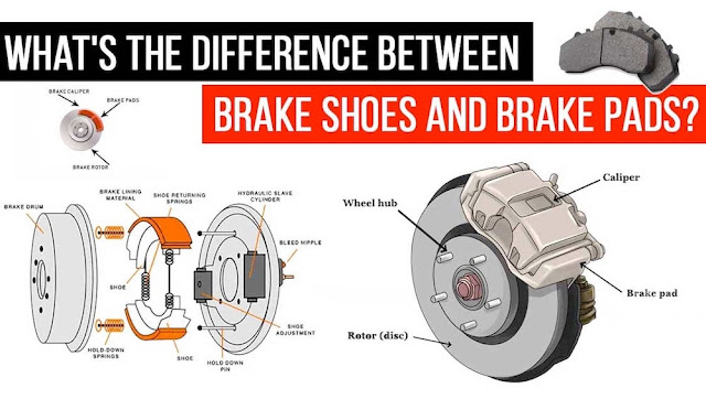 What's the difference between brake shoes and brake pads?