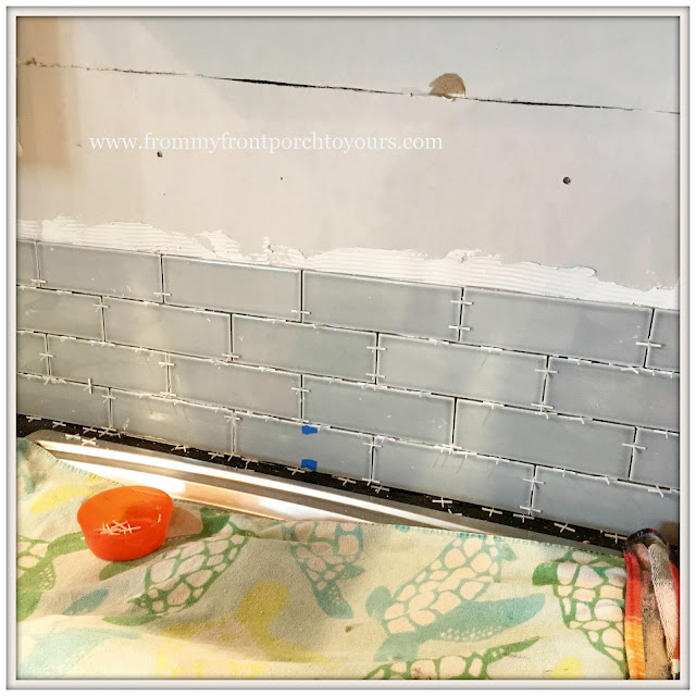 farmhouse kitchen-Subway Tile- DIY-from my front porch to yours