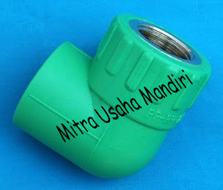 Pipa PPR Pn10 PPR Fittings 90 Degree Reducing Elbow