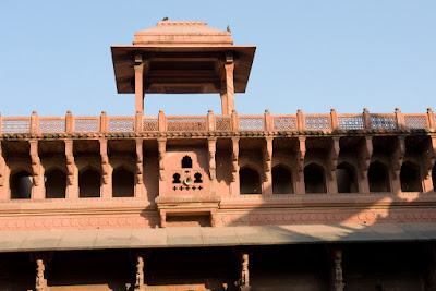 Part of the structure inside Agra Fort