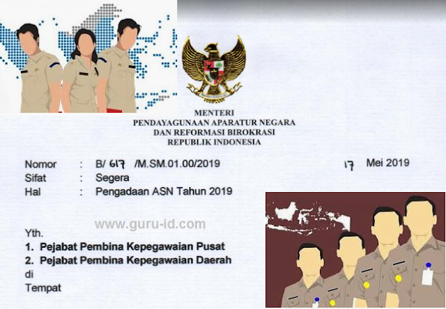 gambar surat edaran menpan tentang pengadaan ASN 2019