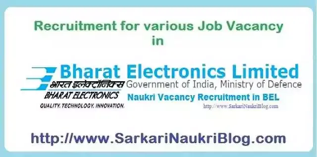 Naukri Vacancy BEL