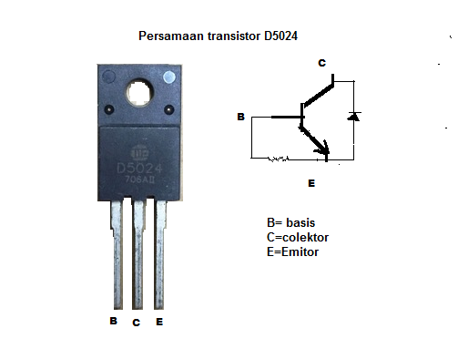 4 Persamaan Transistor Horizontal D5024 + data tegangan