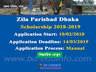 Zila Parishad Dhaka SSC Scholarship 2018-2019 