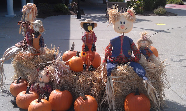 Halloween decorations outside