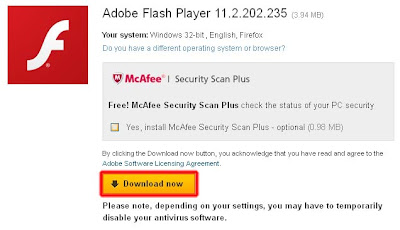 Tahap 1 Cara Install Adobe Flash Player