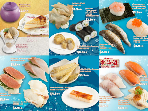 Sushiro, seasonal menu