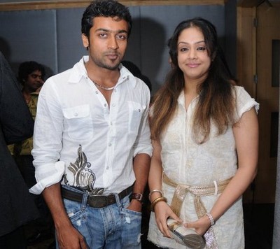 This time the celebrated couple of the city Surya and Jyothika 