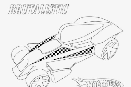 simple hot wheels coloring pages