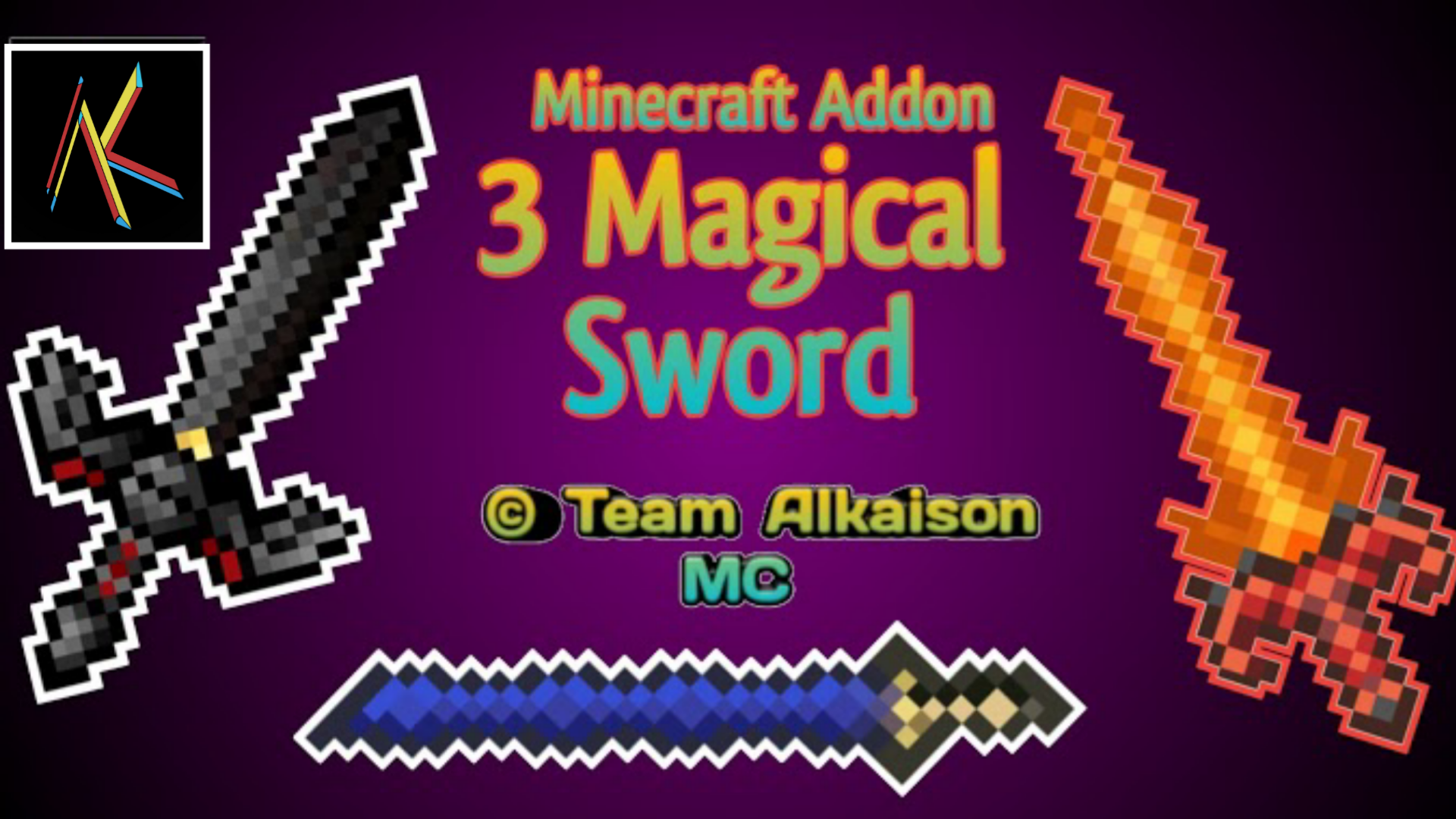 3 Magical Sword Minecraft Addon ( Receipe ) New !!!