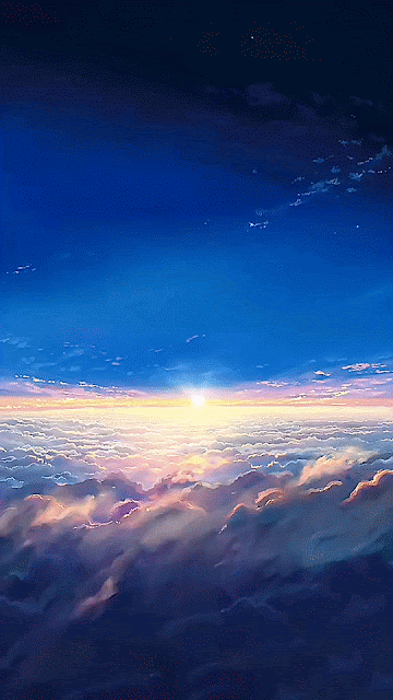 Hình nền động bầu trời Anime siêu đẹp