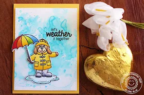 Sunny Studio Stamps: Rain or Shine Let's Weather It Together card by Eloise Blue.