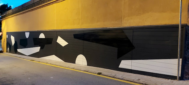 mural Graffiti Minimalista Geométrico