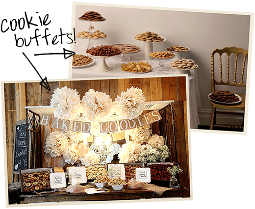 There are endless options with cookie buffets and it would be easy and 
