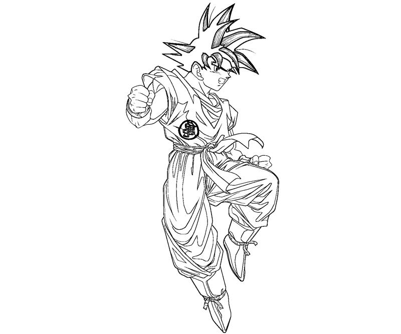 Printable Goku 8 Coloring Page