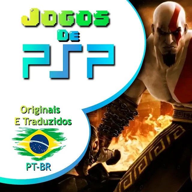 Capa da pagina que indica que a pagina contém vários jogos de PSP para download!