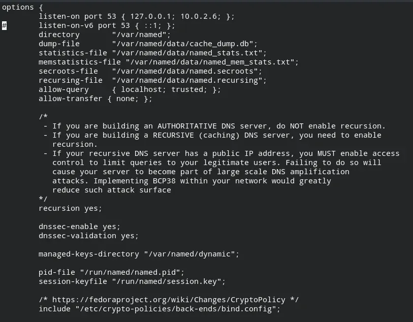 DNS configuration