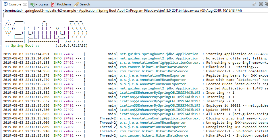Spring Boot Mybatis Mysql Example