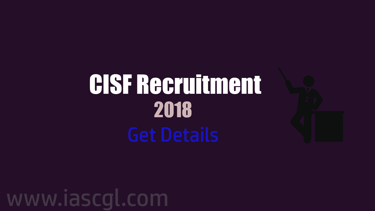 CISF Recruitment 2018