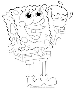 spongebob christmas coloring pages