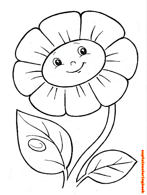  Preschool Flower Coloring -Coloring pages for preschoolers