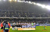 REAL SOCIEDAD DE FÚTBOL DE SAN SEBASTIÁN - Temporada 2017-18 - Raúl Navas, Álvaro Odriozola, Xabi Prieto, De la Bella, Asier Illarramendi, Igor Zubeldia, Aritz Elustondo, Oyarzabal, Juanmi, Rulli y Willian José. REAL SOCIEDAD DE SAN SEBASTIÁN 5 (Willian José, Illarramendi 2,  Sergio Canales, Aritz Elustondo) R. C. DEPORTIVO DE LA CORUÑA 0. 02/02/2018. campeonato de Liga de 1ª División, jornada 22. San Sebastián, Guipúzcoa, estadio de Anoeta