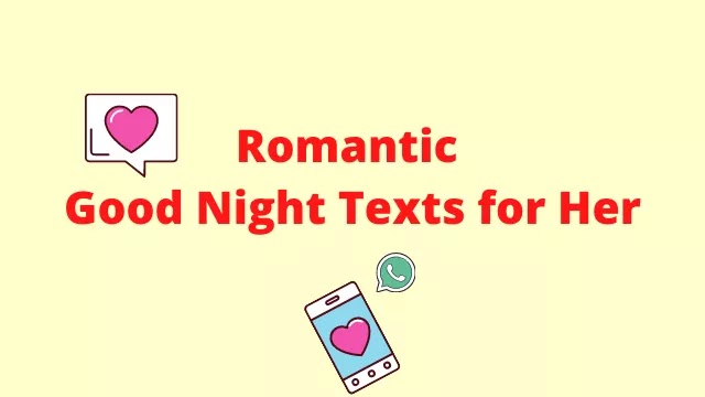 Romantic Good Night Texts for Her