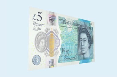 new British £5 Note