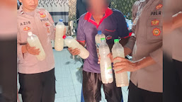 Kapolsek Juntinyuat Ungkap Hasil Ops Pekat: 2 Botol Miras ASOKA dan 24 Botol Tuak Disita