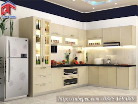 tủ bếp, tủ bếp chống mối mọt, tủ bếp Acrylic, mẫu tủ bếp gỗ,tủ áo,