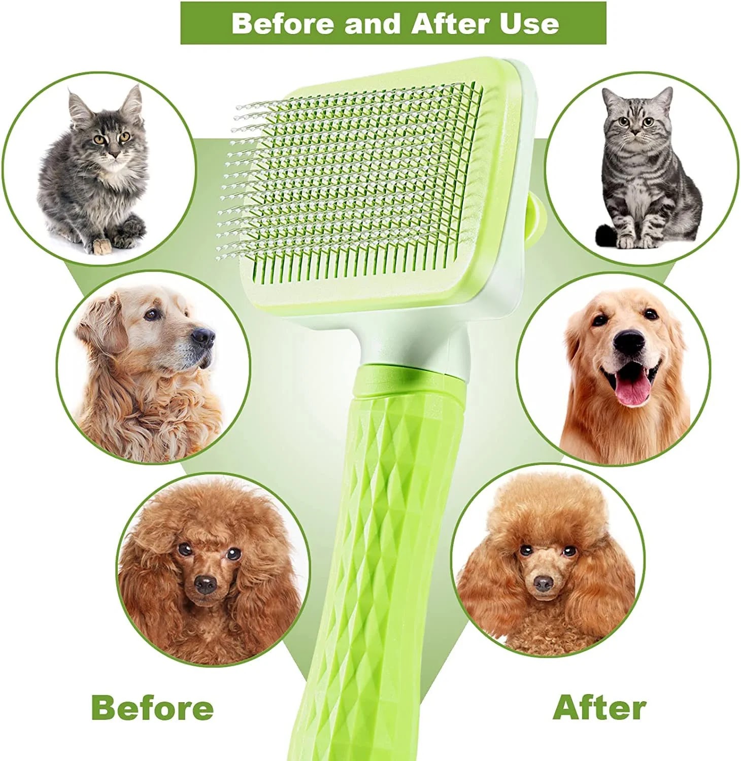 Self-Cleaning Cat Brush For Maine Coons