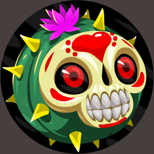 Nuevo Agar.io skin «Skull cactus»